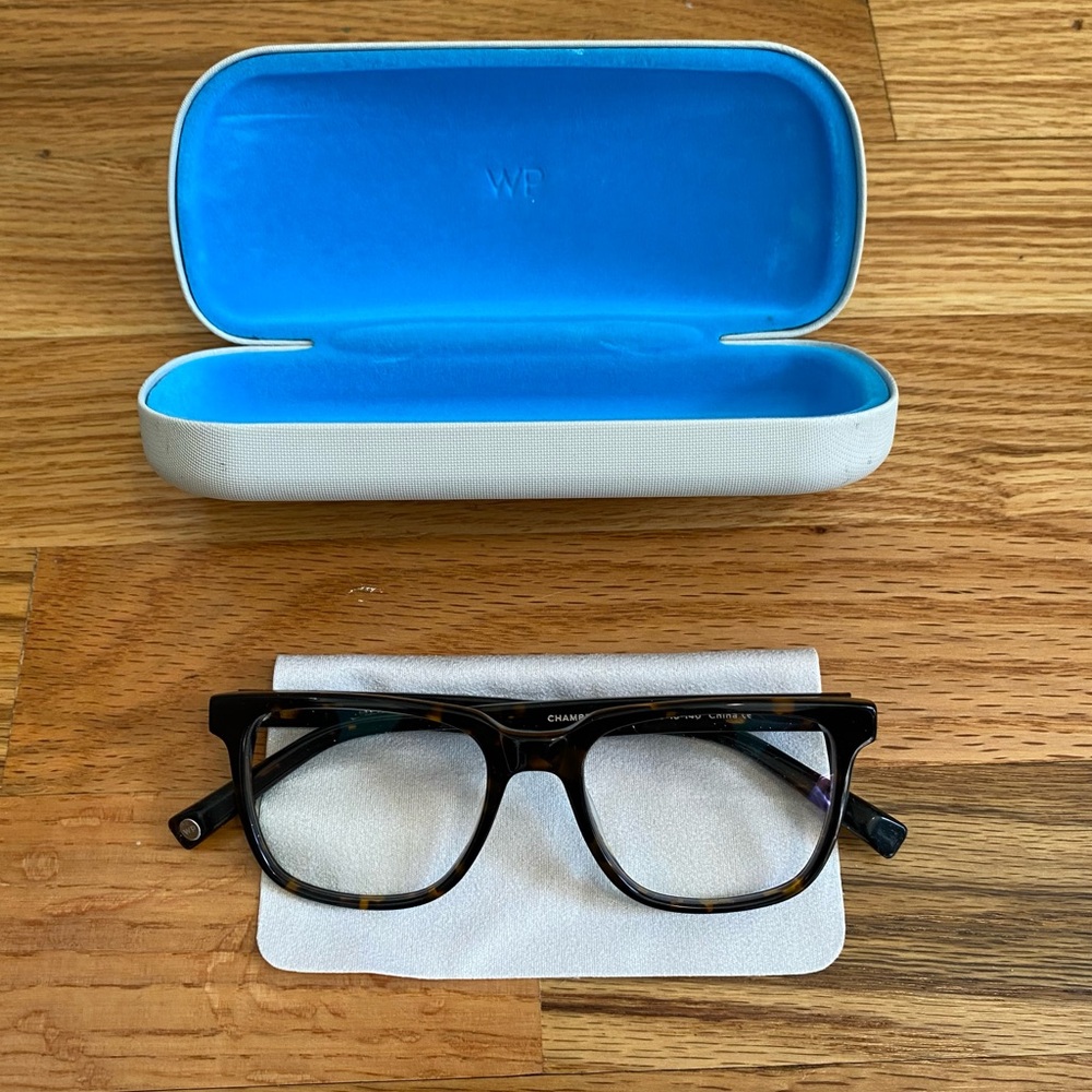 Warby Parker Chamberlain Glasses in Whisky Tortoise